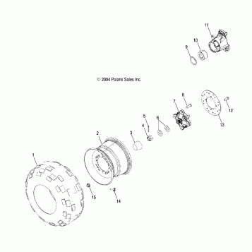 WHEEL, REAR - A05MH68AP (4999609960D01)