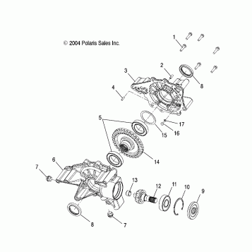 GEARCASE, REAR - A05MH68AP (4999609960D06)