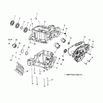 CRANKCASE - A05MH68AP (4999609960D08)