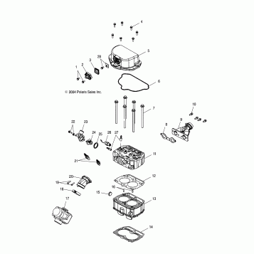 ENGINE, CYLINDER and CYLINDER HEAD - A05MH68AK/AN/AD (4999609960D09)