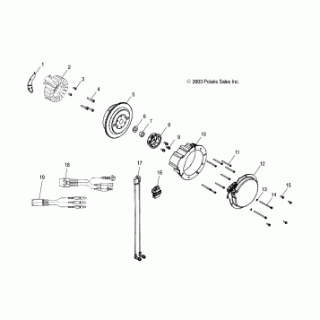 ENGINE, MAGNETO and RECOIL - A05MH68AD (4999609960E04)