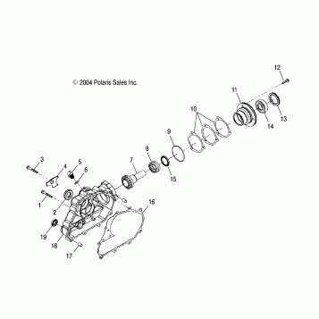DRIVE ASSEMBLY, REAR - A05PB20AA/AB/AC/AD (4999659965A06)