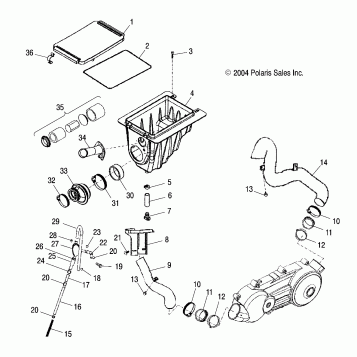 AIR CLEANER - A05PB20AA/AB/AC/AD (4999659965B01)