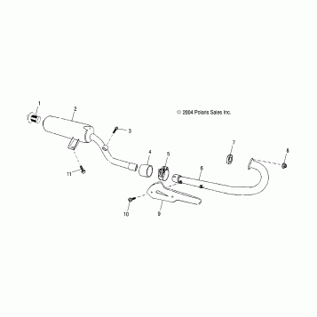 EXHAUST - A05PB20AA/AB/AC/AD (4999659965B02)