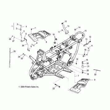 FRAME BODY - A05PB20AA/AB/AC/AD (4999659965B03)