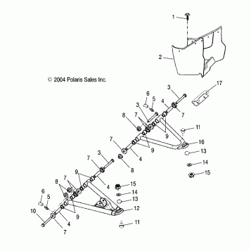 CONTROL ARM and FOOTREST - A05PB20AA/AB/AC/AD (4999659965B05)