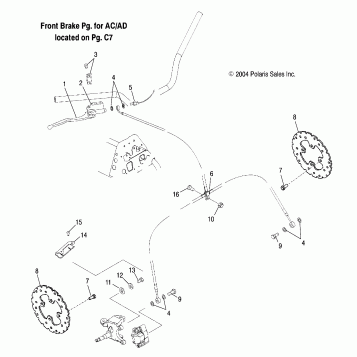BRAKE, FRONT (AA)(AB) - A05PB20AA/AB (4999659965B12)