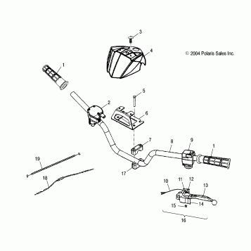 HANDLEBAR - A05PB20AA/AB/AC/AD (4999659965B14)
