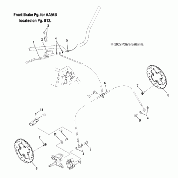 BRAKE, FRONT (AC)(AD) - A05PB20AC/AD (4999659965C07)