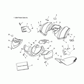 CAB/SEAT - A05PB20EA/EB/EC/ED (4999709970B09)