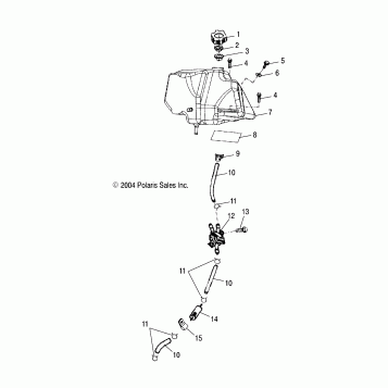 FUEL TANK - A05PB20EA/EB/EC/ED (4999709970B10)