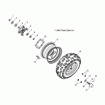 WHEEL, FRONT - A05PB20AA/AB/AC/AD (4999709970B12)