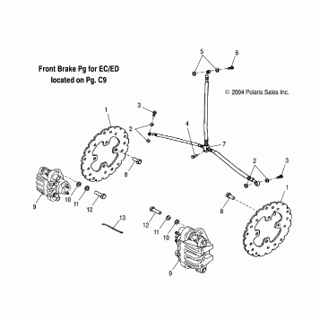 BRAKE, FRONT (EA)(EB) - A05PB20EA/EB (4999709970B14)