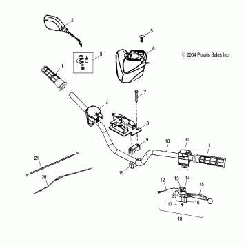 HANDLEBAR - A05PB20EA/EB/EC/ED (4999709970C03)