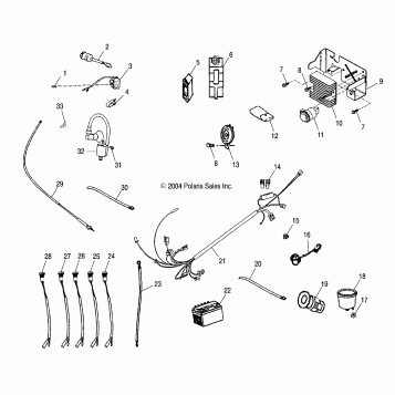 ELECTRICAL PARTS - A05PB20EA/EB/EC/ED (4999709970C07)