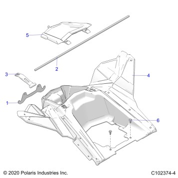 BODY, STORAGE, REAR - A23SVA85A3 (C102374-4)