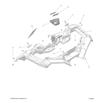 BODY, FRONT CAB - A26SXZ85A9/AN/AZ (C102697)