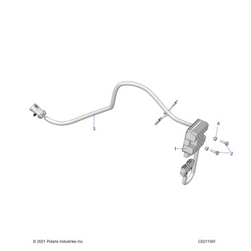 ELECTRICAL, VOLTAGE REGULATOR AND MOUNTING - A24SYE85AL (C0211591)