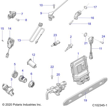 ELECTRICAL, SWITCHES, SENSORS, ECU and CONTROL MODULES - A21SXA85A1/A7/CA1/CA7 (C102345-1)