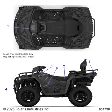 BODY, DECALS, GRAPHIC - A26SDA57A7 (901790)