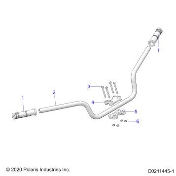 STEERING, HANDLEBAR - A24SHR57AM (C0211445-1)
