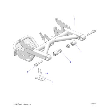 SUSPENSION, REAR SWINGARM - A23HBBO7B3/B7 (C102661)