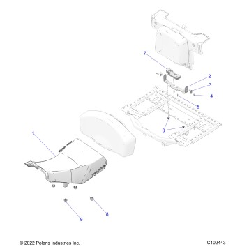 BODY, SEAT, OPERATOR - A26SWE57AL (C102443)