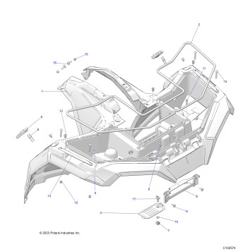 BODY, FRONT CAB - A24SHR57AM (FRM 1/1/2024)   (C102574)