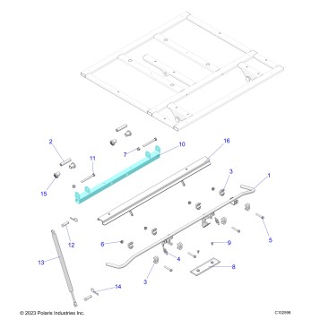 BODY, DUMP BOX LEVER and SHOCK MOUNTING - A24S6E57A1 (C102598)