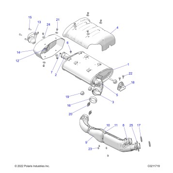 ENGINE, EXHAUST - A25SGE95AT (C0211719)