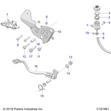 BRAKES, BRAKE PEDAL and MASTER CYLINDER - A21SXZ85AN (C101981)
