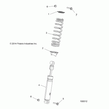 SUSPENSION, FRONT SHOCK - A19SJE57BH (100012)