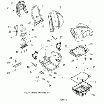 BODY, SEAT, PASSENGER - A16SYE95AK/AP