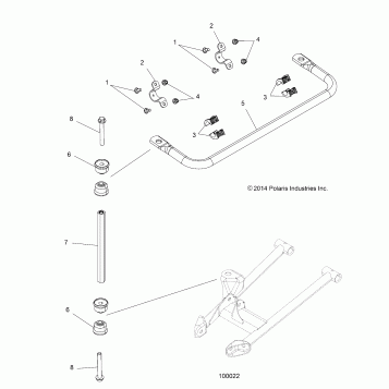 SUSPENSION, STABILIZER BAR - A16SXE95AG/AR/D95A9