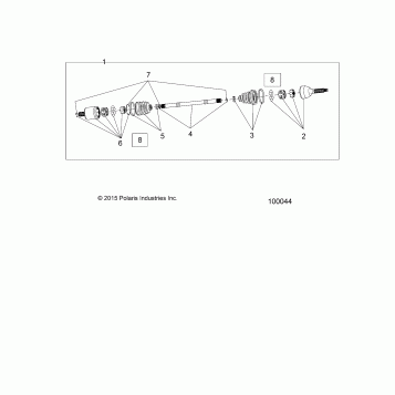 DRIVE TRAIN, FRONT HALF SHAFT - A16DAE87AL (100044)