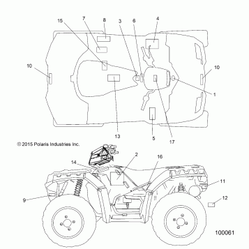 BODY, DECALS - A16SXE85AS/AM/AB/A85A1/A2/A9 (100061)