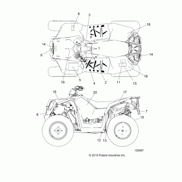 BODY, DECALS - A16SVA85A2 (100067)
