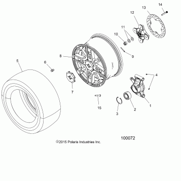WHEELS, REAR and HUB - A19SYE85BH (100072)