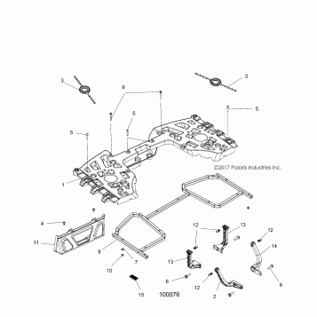 BODY, REAR RACK ASM. - A19SYE85BH (100076)