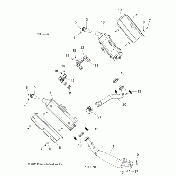 ENGINE, EXHAUST - A16SVE95AA/AM