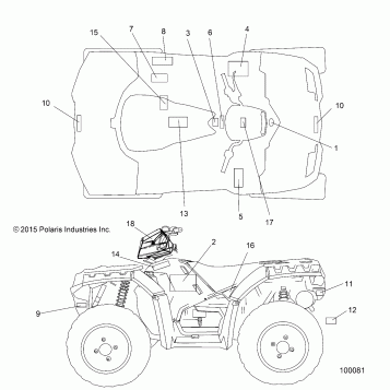 BODY, DECALS - A16SXE95AG/AR/D95A9