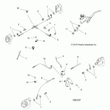 BRAKES, BRAKE LINES - A16SXM95AL