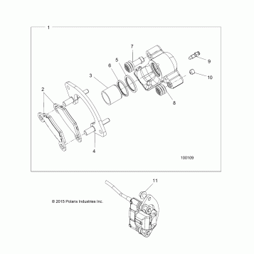 BRAKES, REAR CALIPER - A19SXM95AL