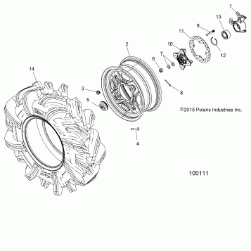 WHEELS, FRONT and HUB - A16SXN85A3