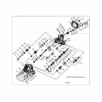 DRIVE TRAIN, MAIN GEARCASE - A16SXM95AL