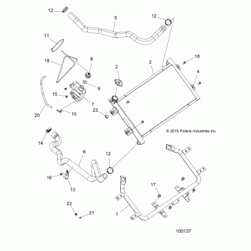 ENGINE, COOLING SYSTEM, RADIATOR - A16SXM95AL