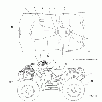 BODY, DECALS - A16SXM95AL
