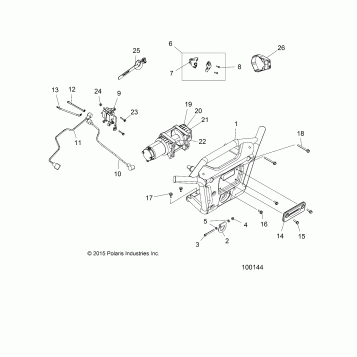 BODY, FRONT BUMPER WINCH and MOUNTING - A19SXM95AL