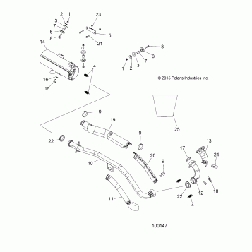 ENGINE, EXHAUST - A16SJE57AB