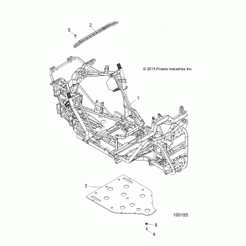 CHASSIS, MAIN FRAME AND SKID PLATE - A16DAA57A5/A7/L2/E57A9/E57AM (100155)